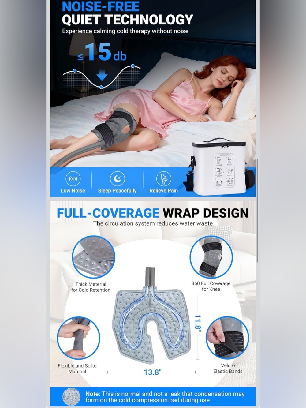 New in ๐ฆ fiveoffo portable ice machine therapy for knee after surgery - Picture 5 of 7